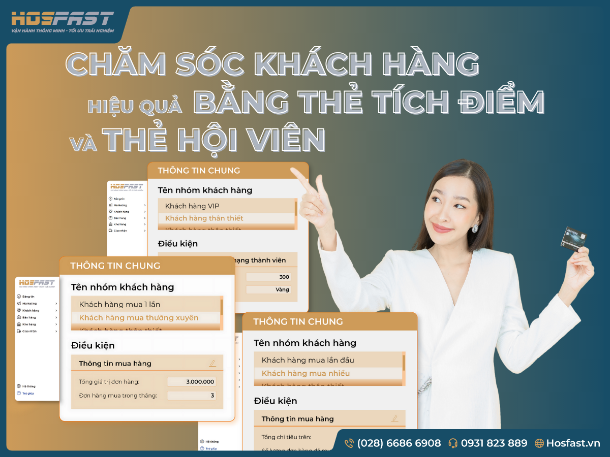Chăm sóc khách hàng hiệu quả bằng phần mềm quản lý khách hàng Hosfast