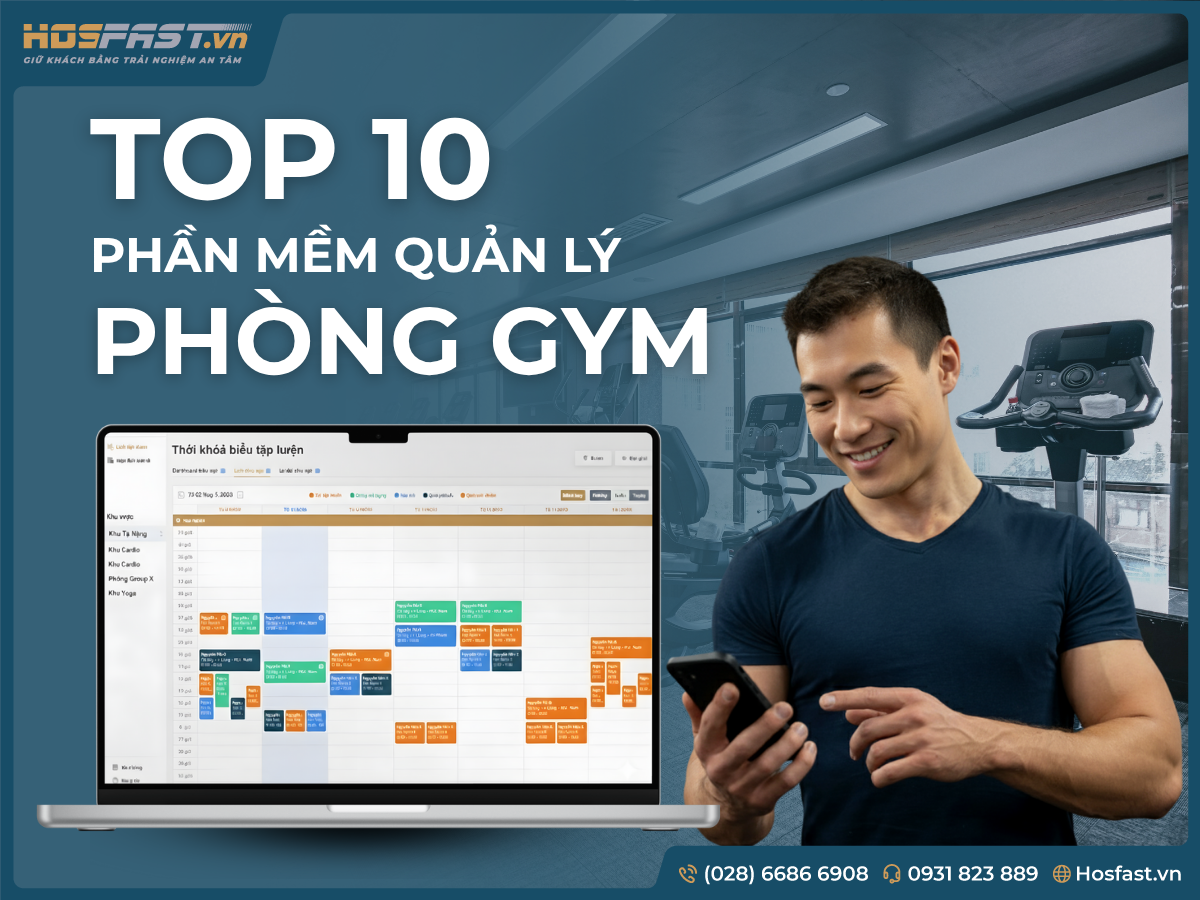 phần mềm quản lý phòng gym chuyên nghiệp, hiệu quả