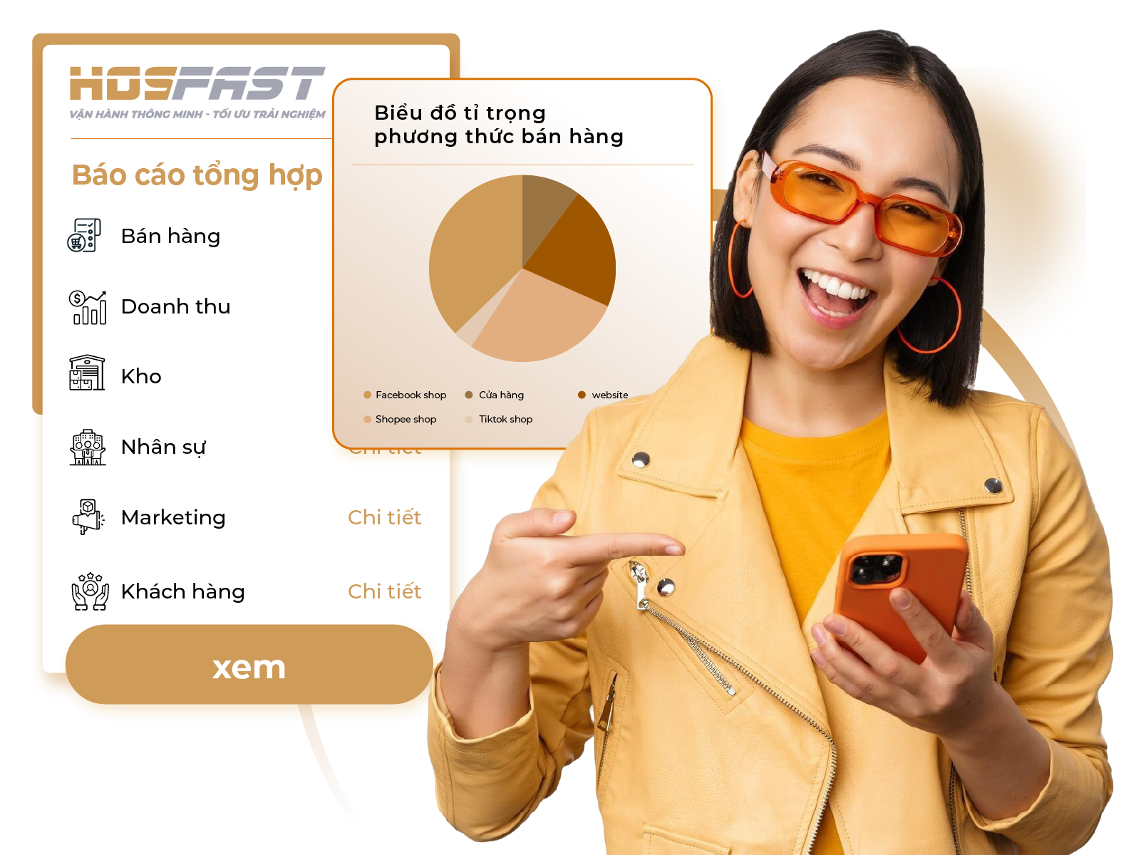 Xem báo cáo chi tiết mọi lúc mọi nơi