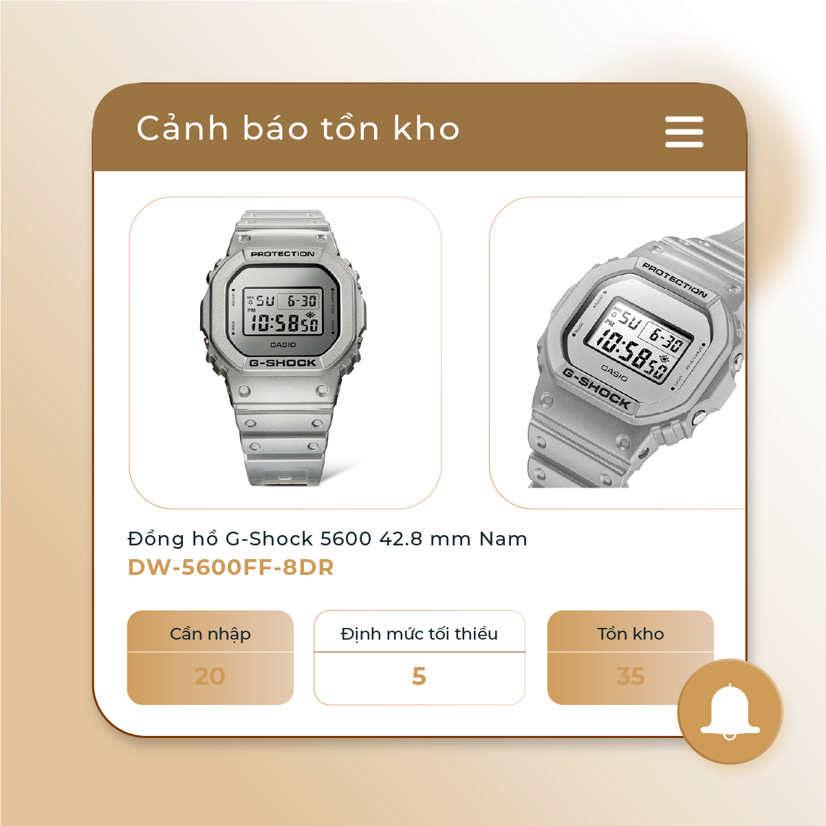 Cảnh báo hàng hóa sắp hết