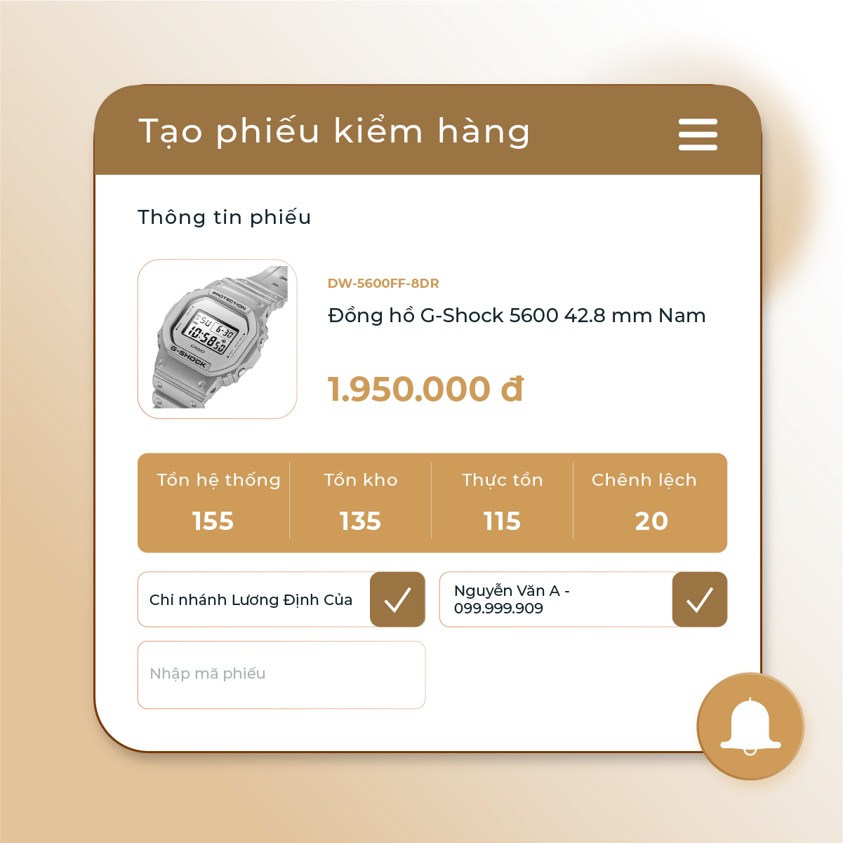 Kiểm kho nhanh chóng & dễ dàng