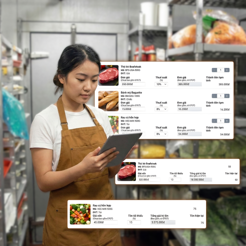 Báo cáo hàng hóa – nguyên vật liệu