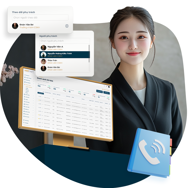 Phần mềm chăm sóc khách hàng đa năng CRM